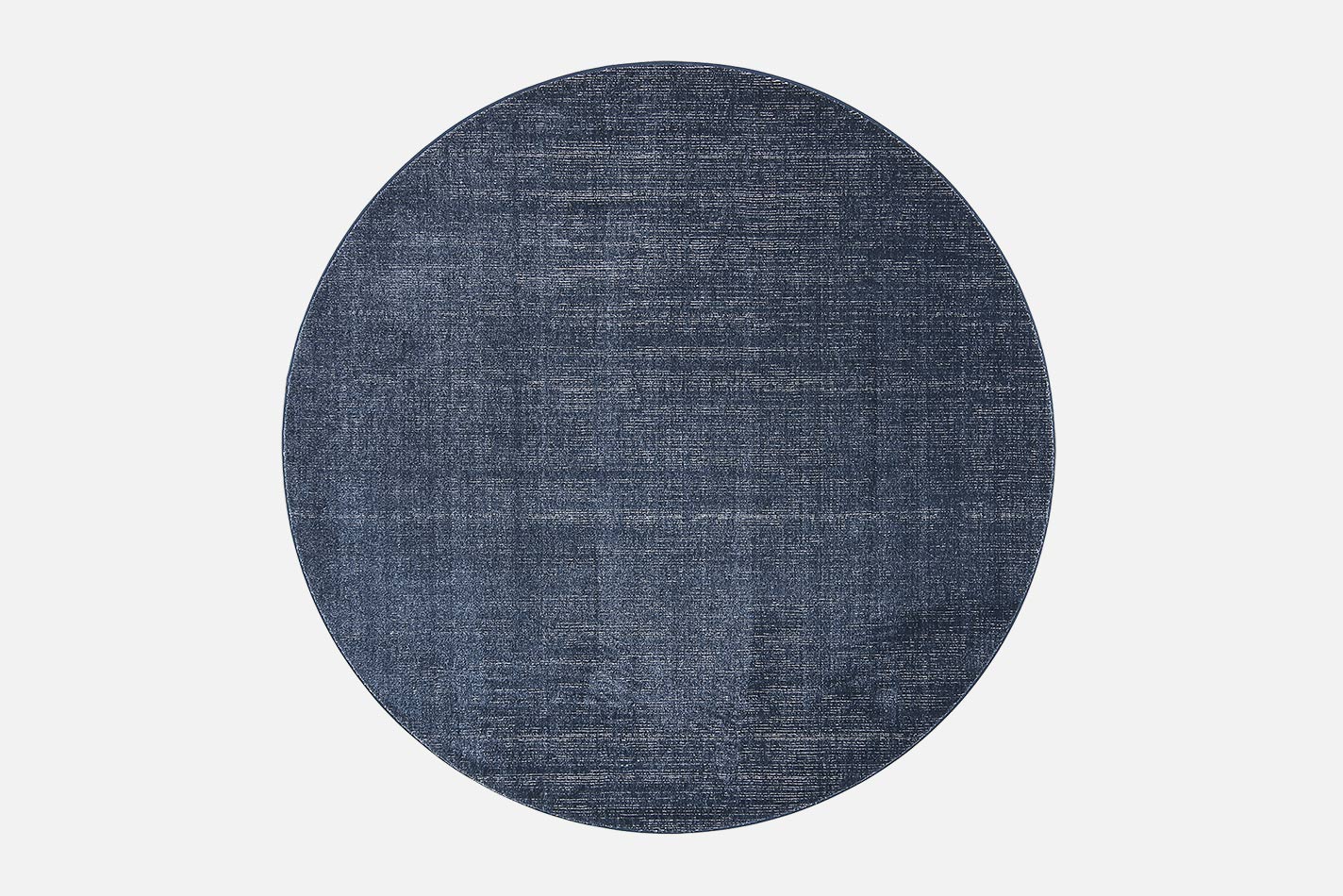 VM Carpet Sametti pyöreä nukkamatto, 100% polyesteri (88% kierrätettyä), Ø240cm, sininen