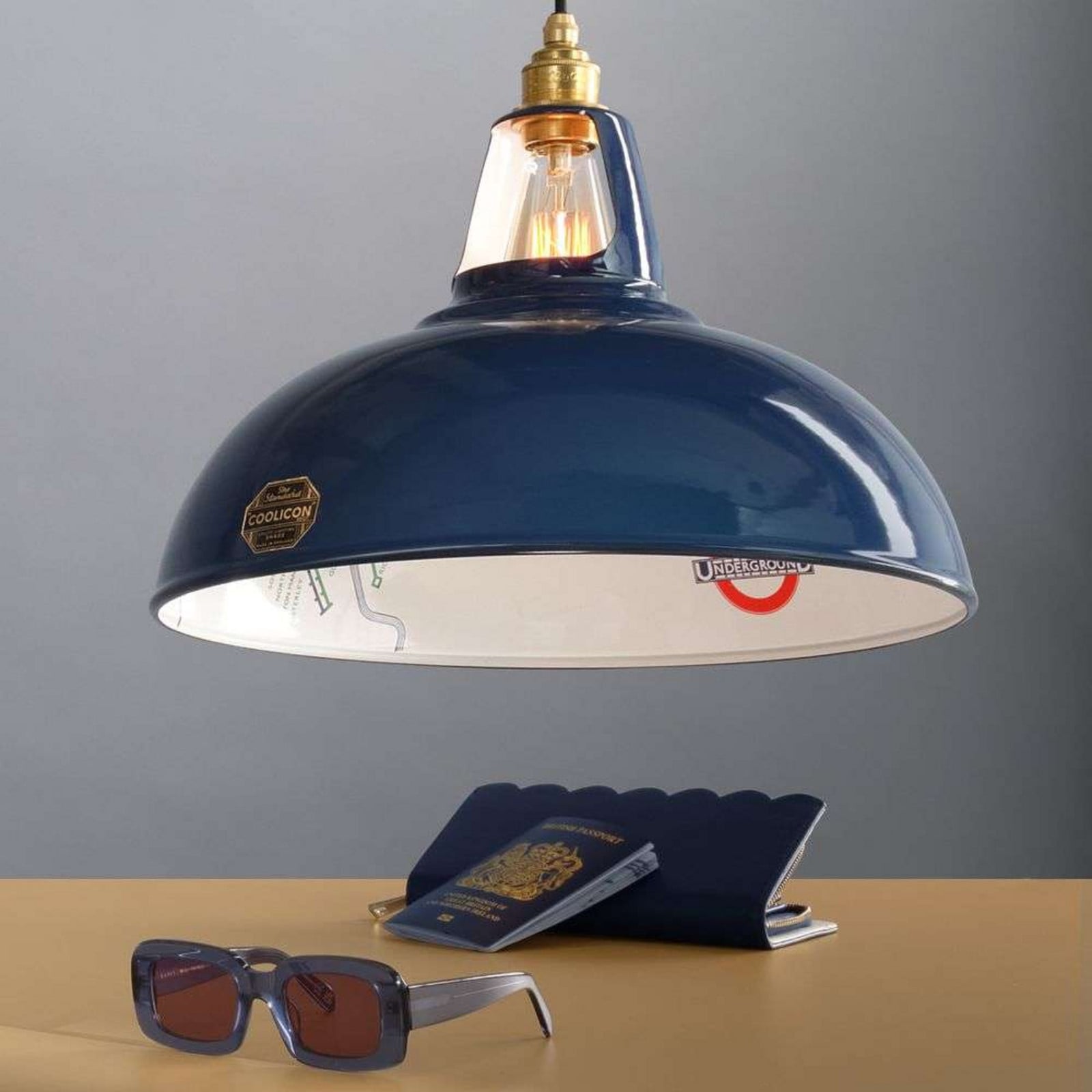 Coolicon 1933 Design -riippuvalaisin, Ø 40 cm, sininen