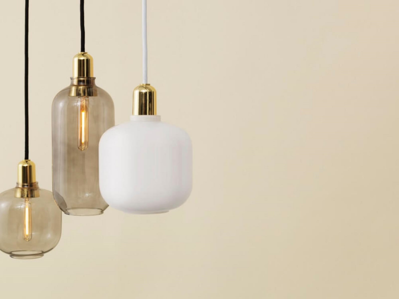 Normann Copenhagen Amp Riippuvalaisin Suuri Savu/Messinki